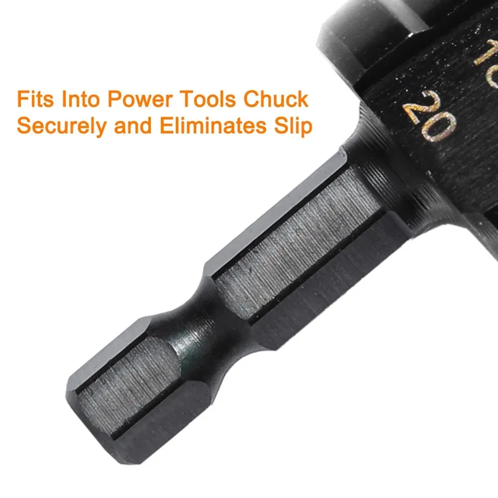 3-12/4-12/4-20 мм ступенчатое сверло из быстрорежущей стали с прямым желобом титановое