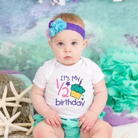 one half birthday infant bodysuits baby its my 12 birthday print romper jumpsuit outfits onesie cute boys girls gift clothes