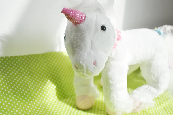 Милая Белая Лошадь Единорог материал плюшевая игрушка кукла девочка подарок на