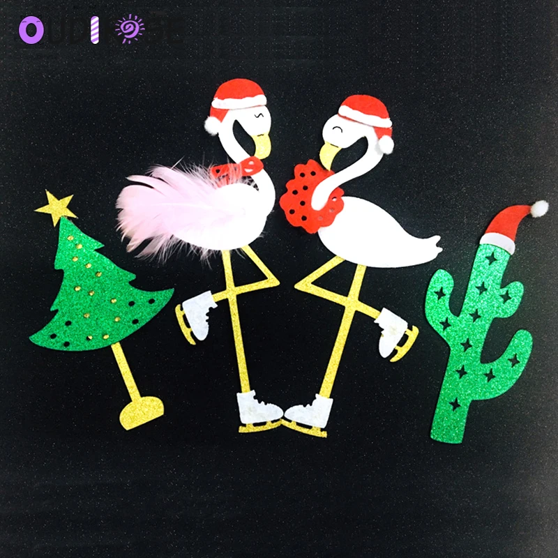 Симпатичные фламинго украшение для именинного торта гирлянда украшения