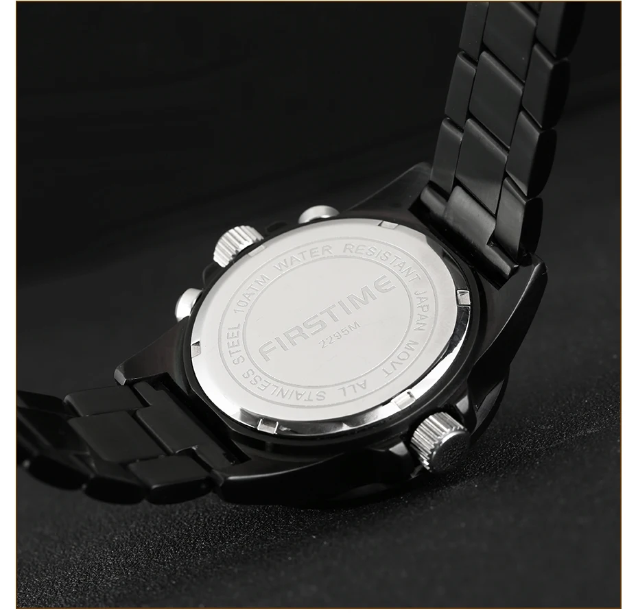 Япония Chronograp мужские Relogio Masculino для дайвинга 100 метров Водонепроницаемость все нержавеющая сталь мужские Wirstwatcch BERNY