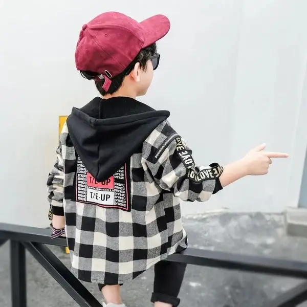 Рубашки для мальчиков классические повседневные Детские рубашки в клетку От 3 до