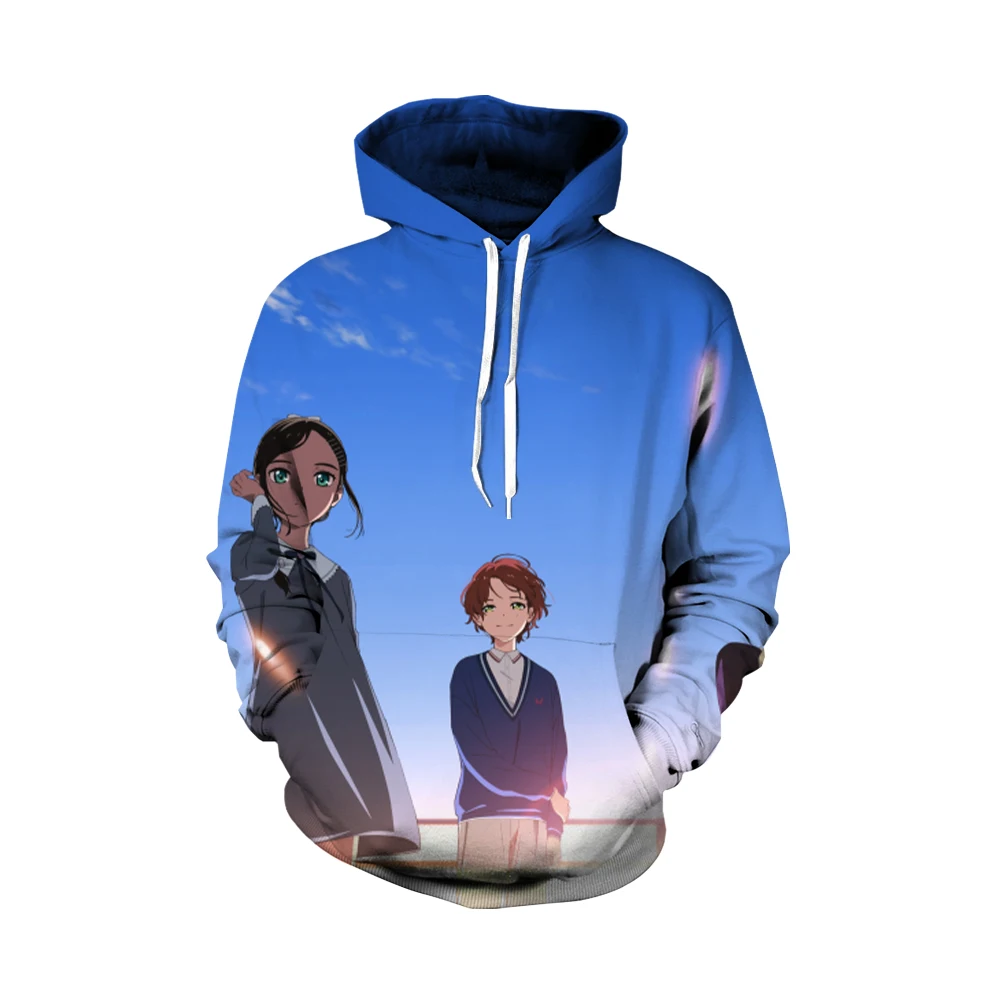 

Свитшот с капюшоном для мужчин и женщин, Модный пуловер в стиле пэчворк с аниме принтом, уличная одежда в стиле хип-хоп для пар