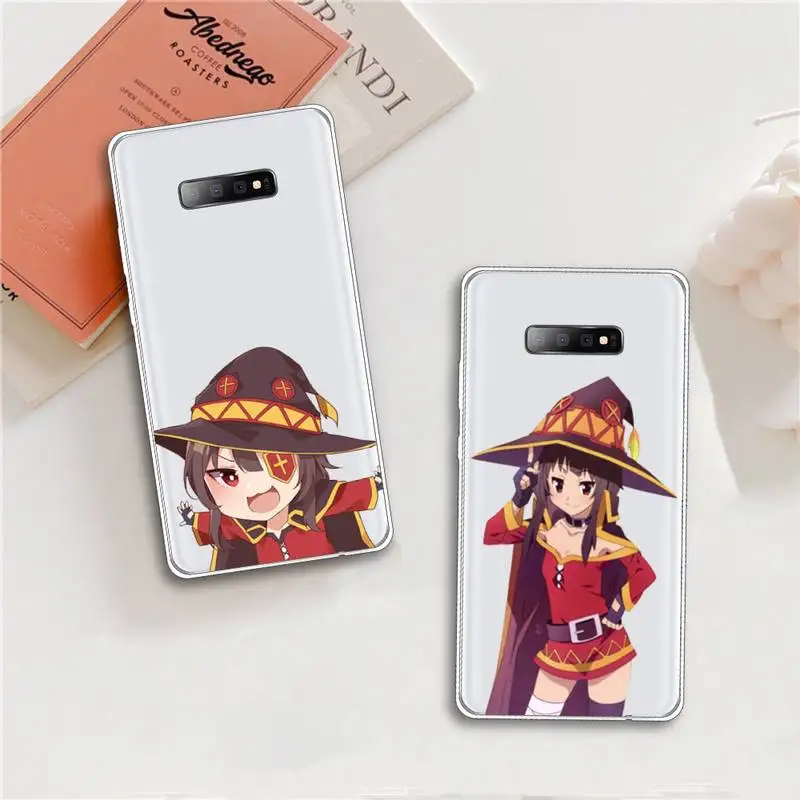 

Konosuba Megumin cute girl Phone Case Transparent For Samsung Galaxy A S Note J 5 8 51 2016 Prime 20 Ultra 6 7 Edge PLUS 21