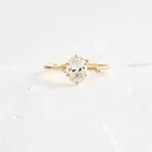 Женское кольцо из серебра 925 пробы, с цирконом