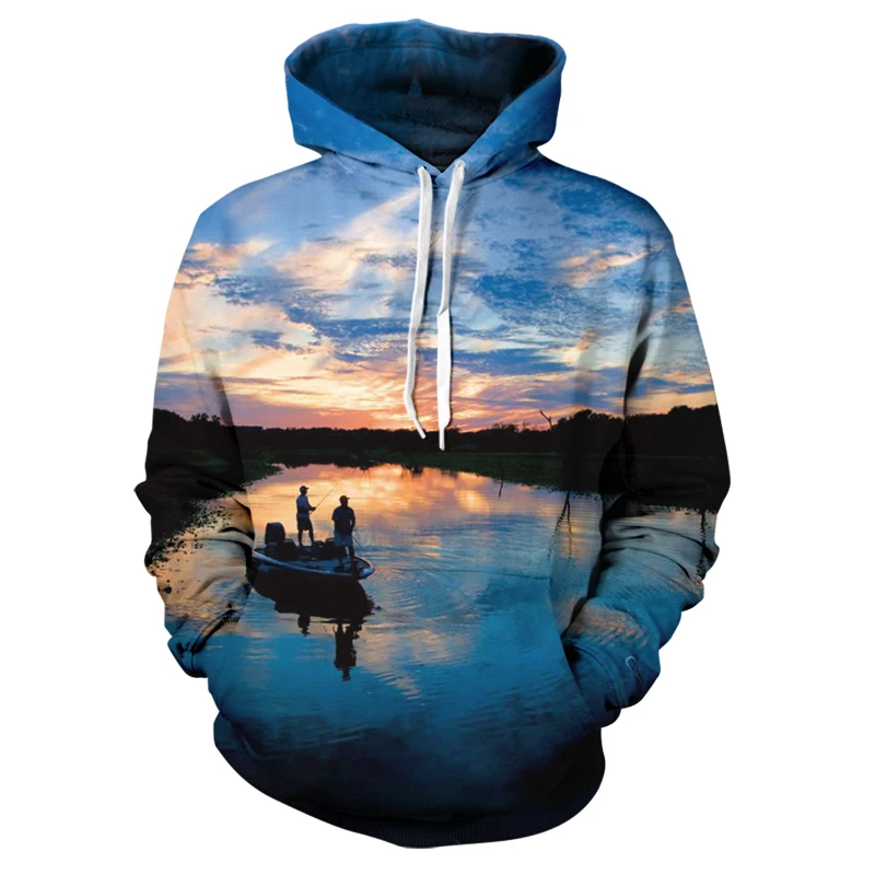 

Толстовка с 3D мультяшным принтом красивый пейзажный принт и толстовка с аниме героями серии Мужская и Женская осенне-зимняя Толстовка