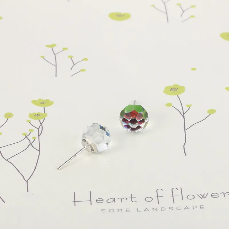 Женские серьги гвоздики из серебра 925 пробы 6 8 мм|Серьги-гвоздики| |