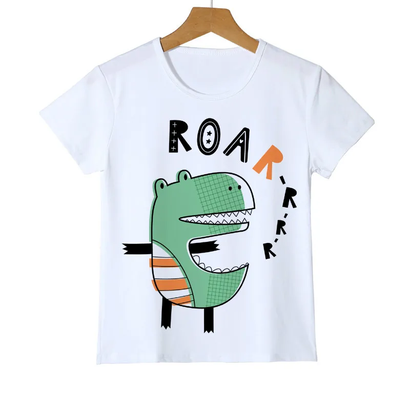 

Fashion Cartoon Dinosaur Crocodile Shirt Summer Boy Girl T Shirts Children Cartoon Dinosaur Tees Tops Kids T-shirt Cloth Y14-112