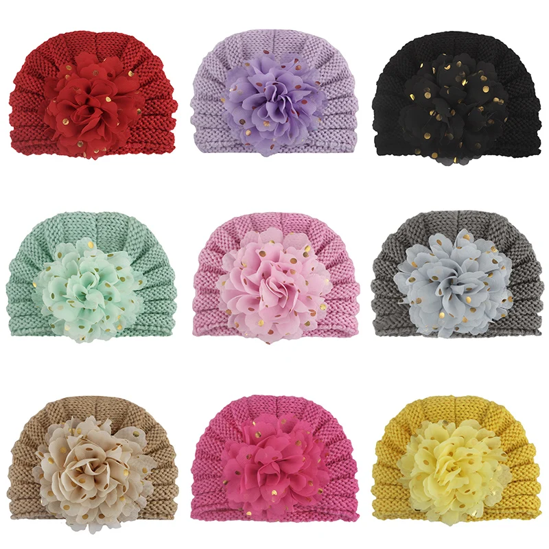 

Cute Winter Knitted Baby Hat for Girls Candy Color Bonnet Enfant Baby Beanie Turban Hats Newborn Baby Cap for Boys Accessories