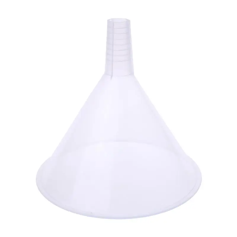 

150mm Plastic White Transparent Funnel For Garage / Car Liquids / Laboratory / Kitchen