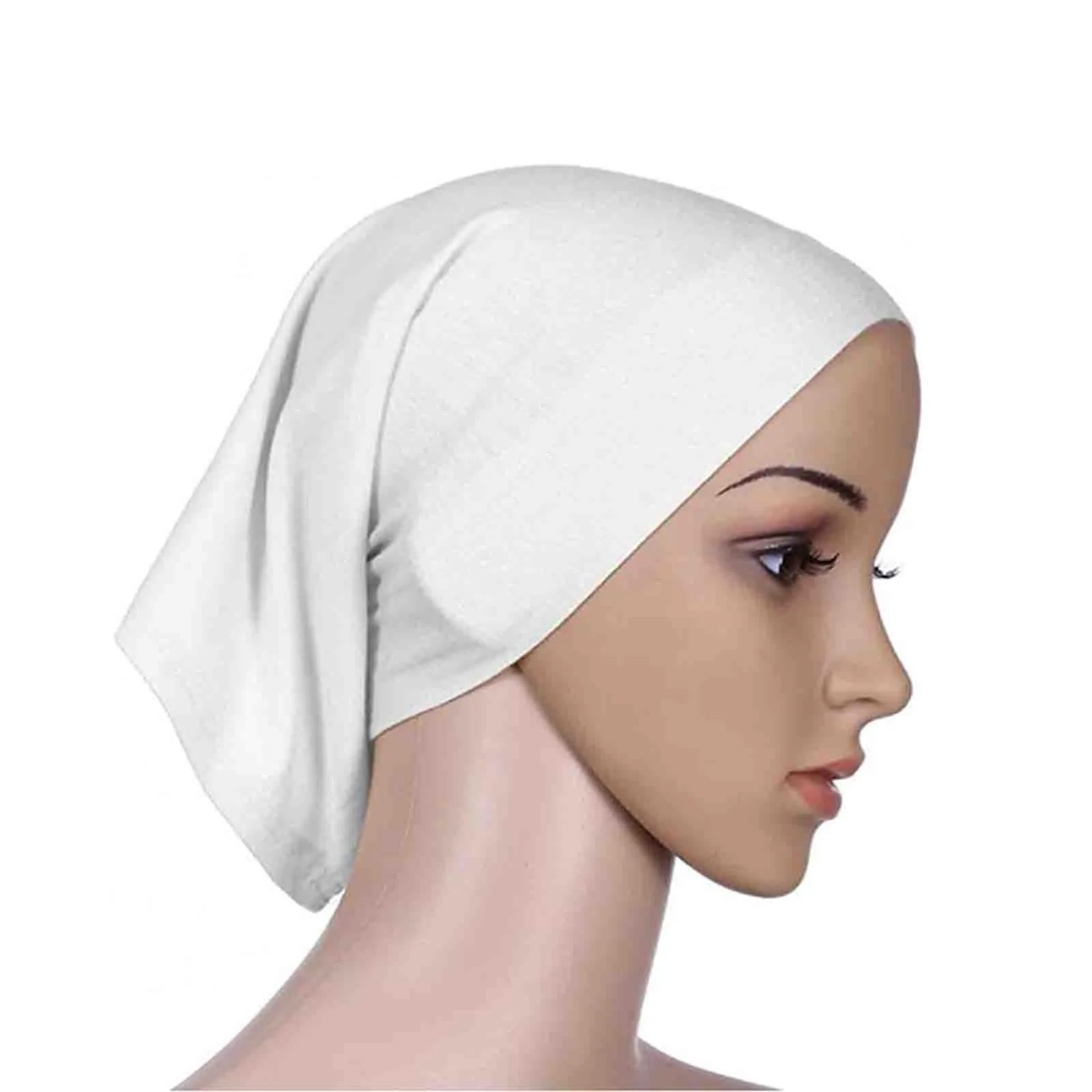 

Women Muslim Stretch Turban Hat Solid Popular Lady Classic Outdoor Anti-ultraviolet Woman Beanies Loss Head Scarf Wrap Caps