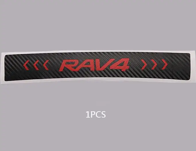 

Car Styling 3D Carbon Fiber Stickers For Rav4 2016 2017 2018 2019 2020 Auto High Mounted Stop Brake Light Decals