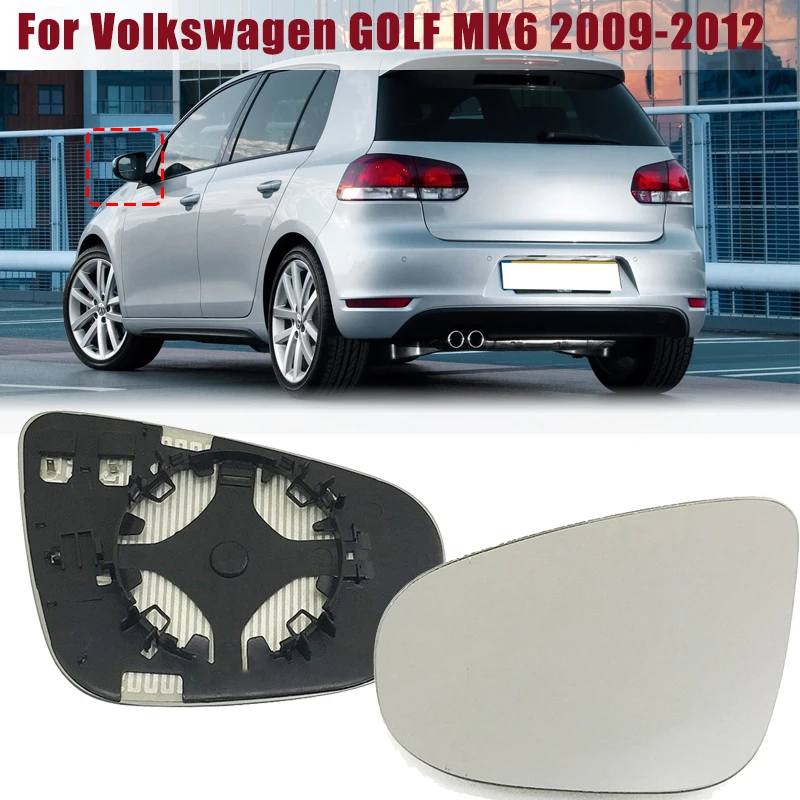 Стекло для зеркала заднего вида с подогревом Volkswagen VW GOLF MK6 2009-2012 Реверсивный