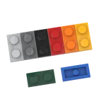 Детали для сборки блоков, 1x2, 3023, 6225, 10 шт.