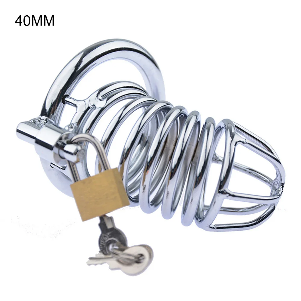 Мужской пенис из нержавеющей стали клетка бондаж на кольцо секс игрушки для