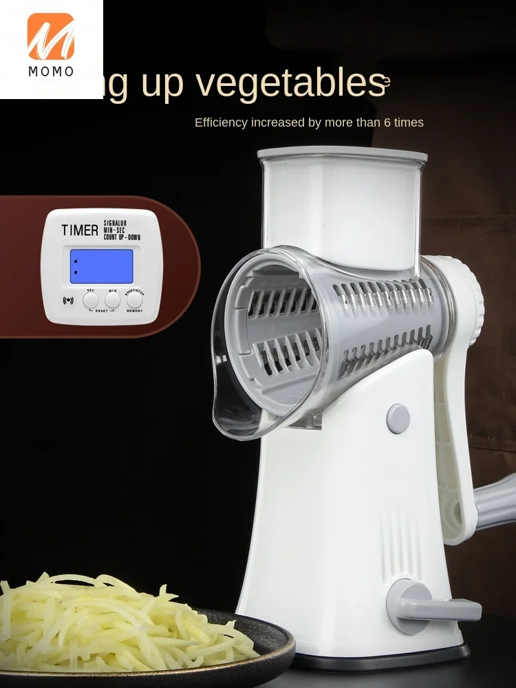 

Multifunctional Kitchen Roller Chopping Artifact New Homehold Dicing Finger Guard Hand Guard Vegetable Cleaner Grater Chopper