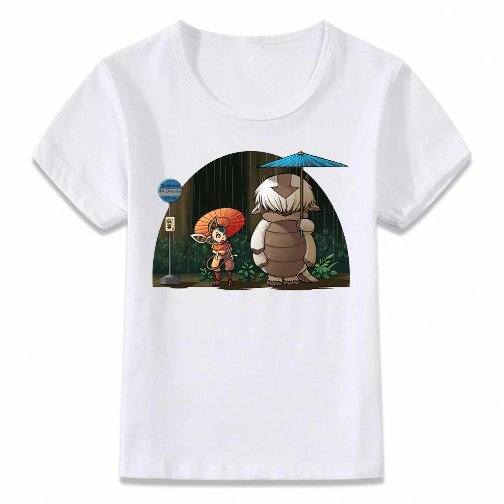 Детская одежда футболка Аватар Последний Воздушный Бандер Aang и Appa Totoro для
