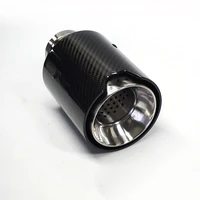 1pcs suitable for series 63m 105m exhaust pipe black stainless steel m standard smooth carbon fiber exhaust pipe