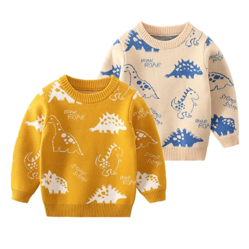 Новинка Детский свитер Верхняя одежда с рисунком животных Сезон весна