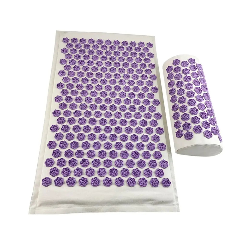 Massager Cushions Acupressure Relieve Back Pain Spike Mat Massage Yoga Mats Yoga Mat with Pillow Needle Massager - Цвет: D Cushion Pillow
