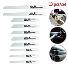 10 шт. лезвие для сабельной пилы, биметаллический ручной пильный диск для резки дерева, ПВХ труб, электроинструмент, аксессуары, лезвие для пилы