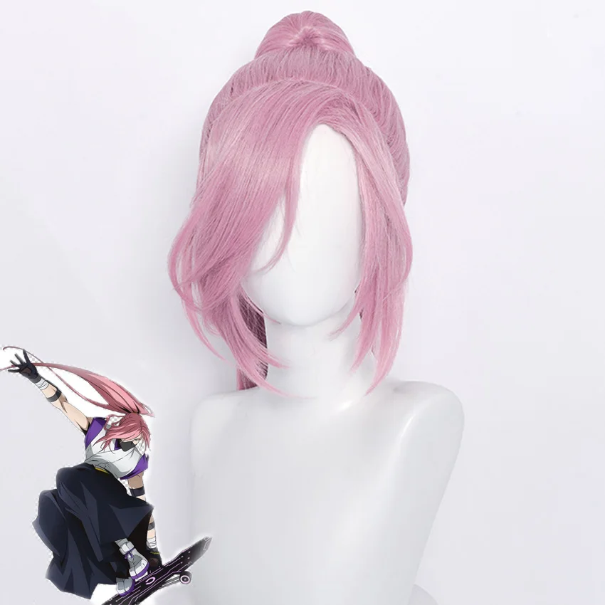 

Anime SK8 the Infinity Cherry blossom Cosplay Wig Men Pink Long Hair Headwear with Free Hairnet