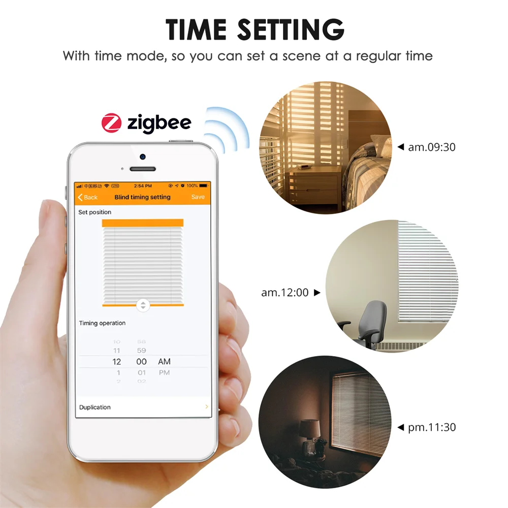 Zigbee управление умными жалюзи двигатель на солнечной батарее Tuya Smart Life