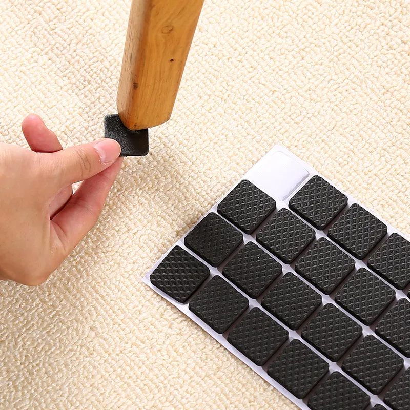 Home Thickening Self Adhesive Furniture Leg Feet Rug Felt Pads Anti Slip Mat Bumper Damper for Chair Table Protector Hardware