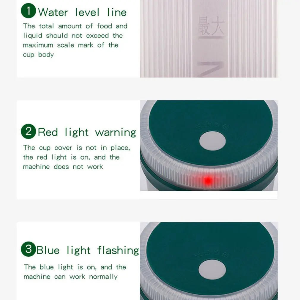 

Portable Blender Mixer USB Electric Juicer Machine Smoothie Blender Mini Food Processor Personal Lemon Squeezer Orange Juicer