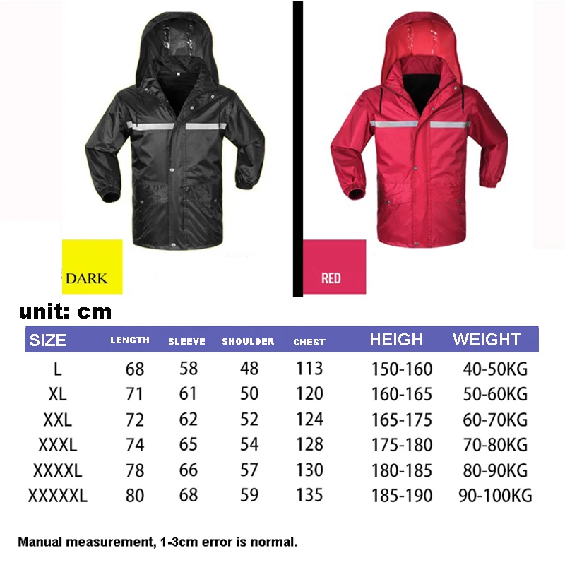 Новинка 2019 мотоциклетные водонепроницаемые Модные плащи для мужчин и женщин