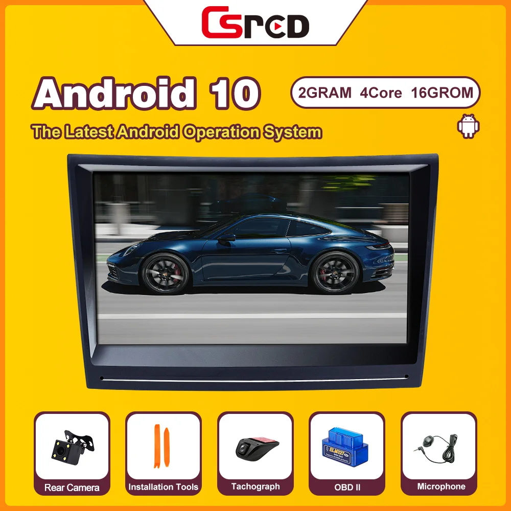 Csred Android 10 0 для Porsche Cayman 911 997 2005 2008 Boxter 2012 Авто Радио автомобильный мультимедийный