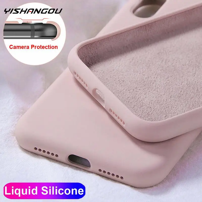

Case For iPhone 11 12 13 Pro Max SE 2 2020 6 S 7 8 Plus X XS MAX XR 12 13 Mini Cute Candy Color Couples Soft Silicone Cover