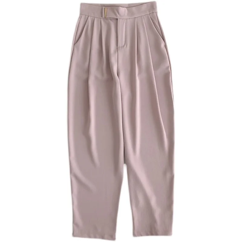 

Casual Harem Pants for Women 2021 Spring/Summer New Korean Style Loose Drooping Straight High Waist Slimming Radish Suit Pants