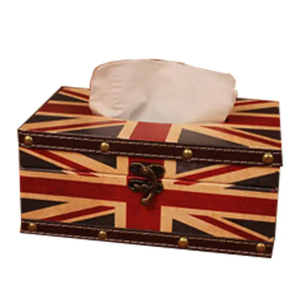 Горячая Vinatge флаг дизайн навесной многоразового хранения Коробка для домашнего