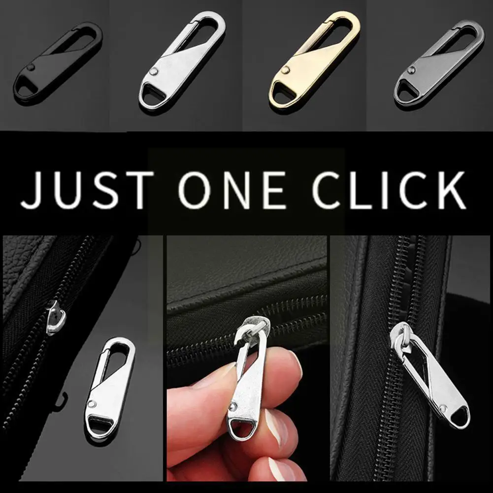 

5pcs Fashion Rits Slider Puller Instant Zipper Reparatie Kit Voor Koffer Gebroken Rits Reistas Gesp Hoofd Vervanging V1l9