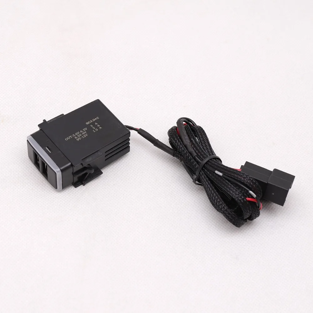 QC3.0 Quickcharge автомобильное зарядное устройство двойной USB телефон Pad адаптер DVR Plug& Play кабель для Subaru Forester