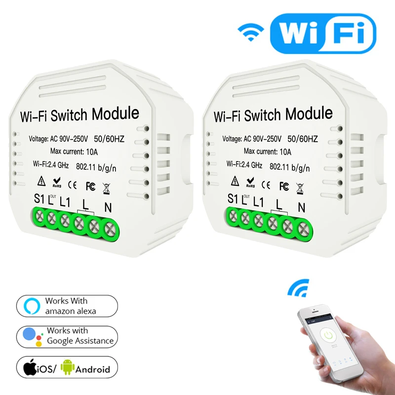 Умный выключатель модуль WIFI умный домашний Alexa Amazon google Home domotica PKewelink|Модули для