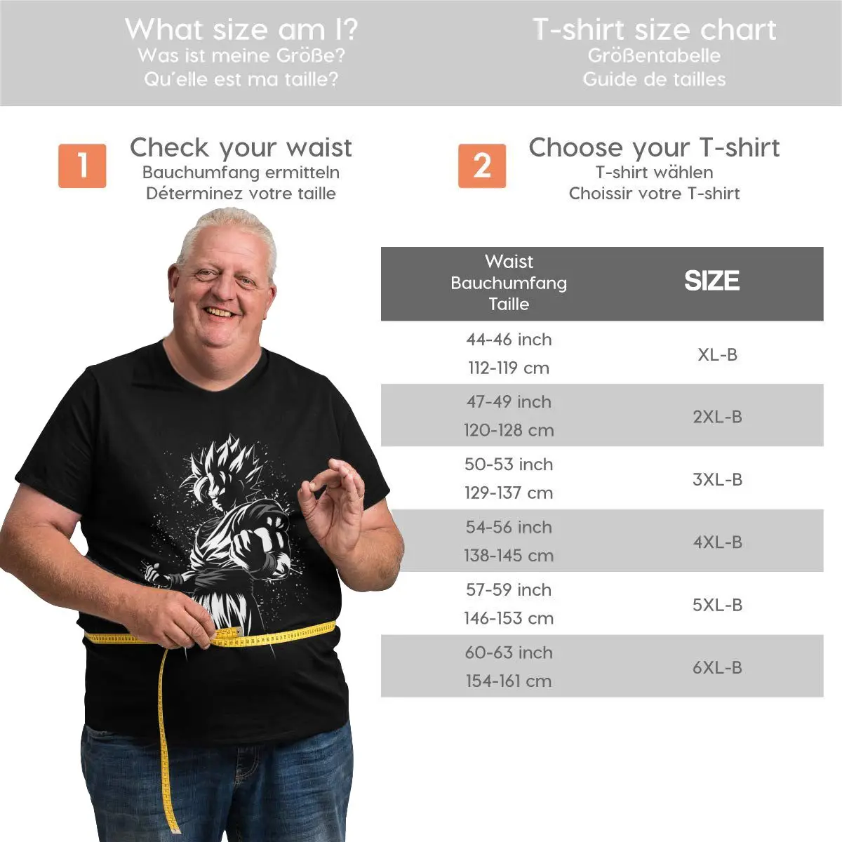 

Anime Fans Son Goku 12 mens shirts Not easy to shrink Short sleeveRound neck T-shirt