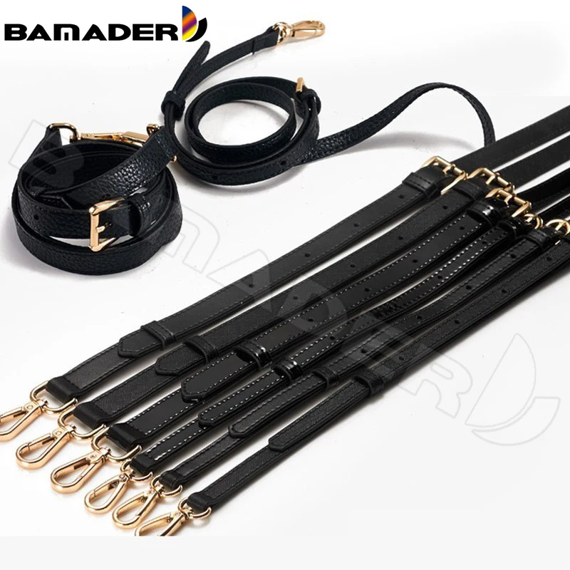 

Бренд BAMADER, Высококачественная кожаная сумка на ремешке, черный, 110-130 см, роскошный регулируемый модный плечевой ремень, сумка, аксессуары
