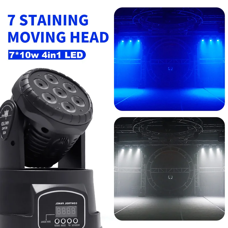 Moving Head 7x10w RGBW 4in1 Moving Lights RGB Moving Light DMX512 Stage Lighting DJ Light Disco Light RGB Light Party Show Club