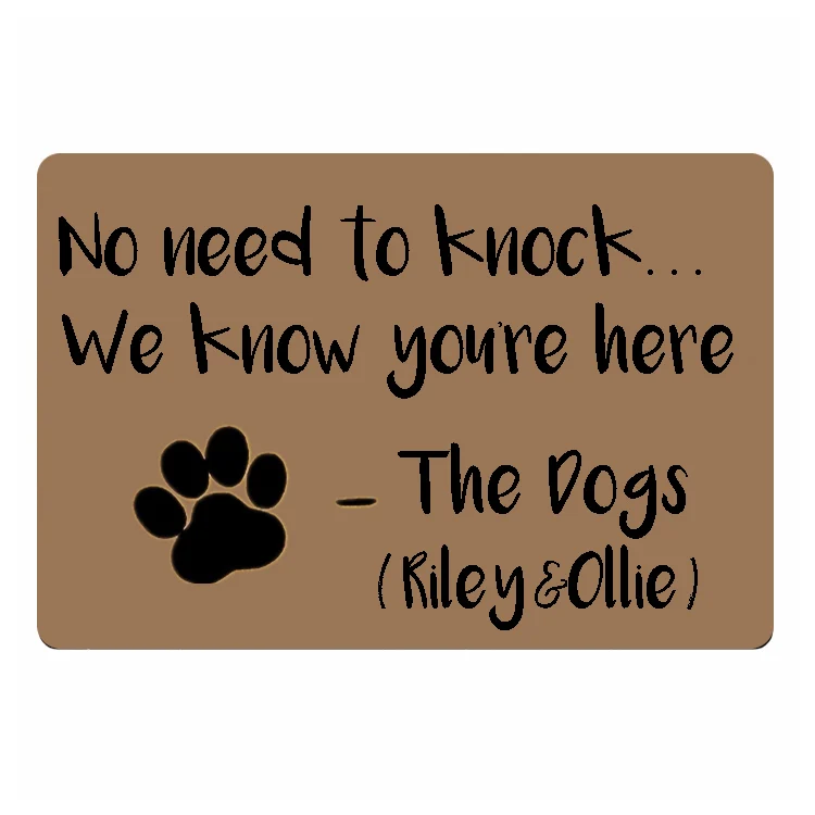 Забавный персонализированный коврик для собак не нужно выдавать крутой под