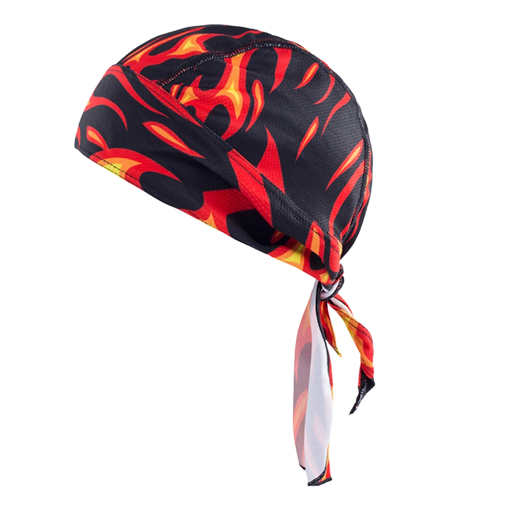 

Set of 2 Sweatband Outdoor Head Wraps Unisex Cycling Pirate Hat Cap Headgear Head Wrap Scarf