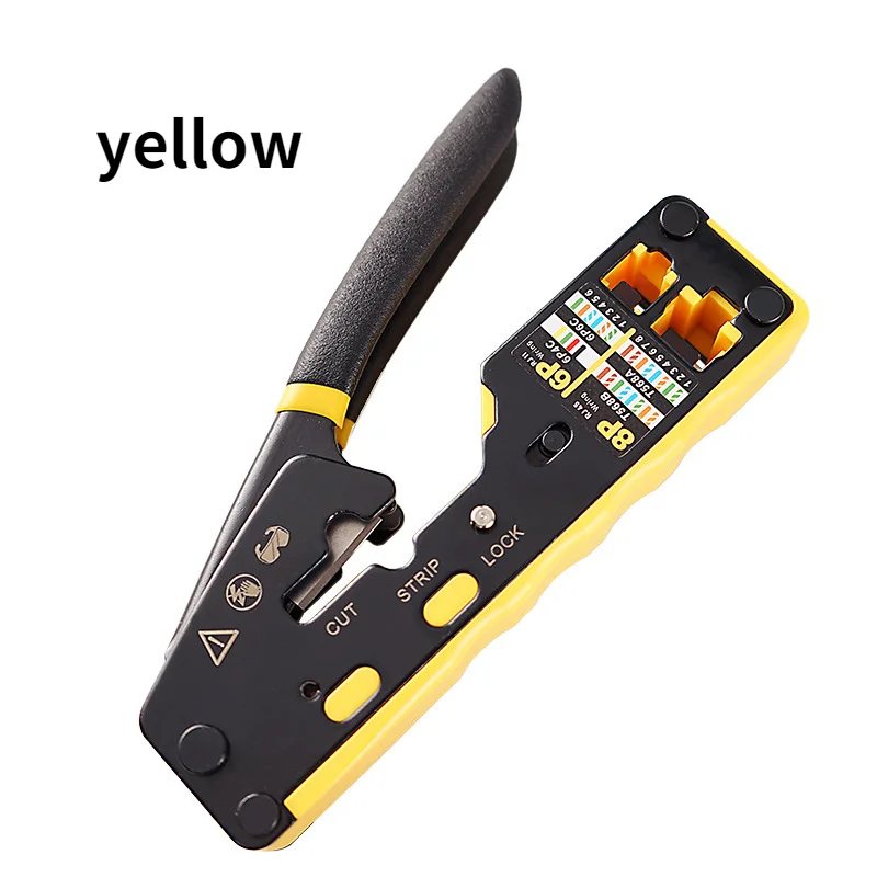 Rj45 Tool Network Crimper Cable Stripping Plier Stripper for Cat6 Cat5E Cat5 Rj11 Rj12 Connector | Безопасность и защита