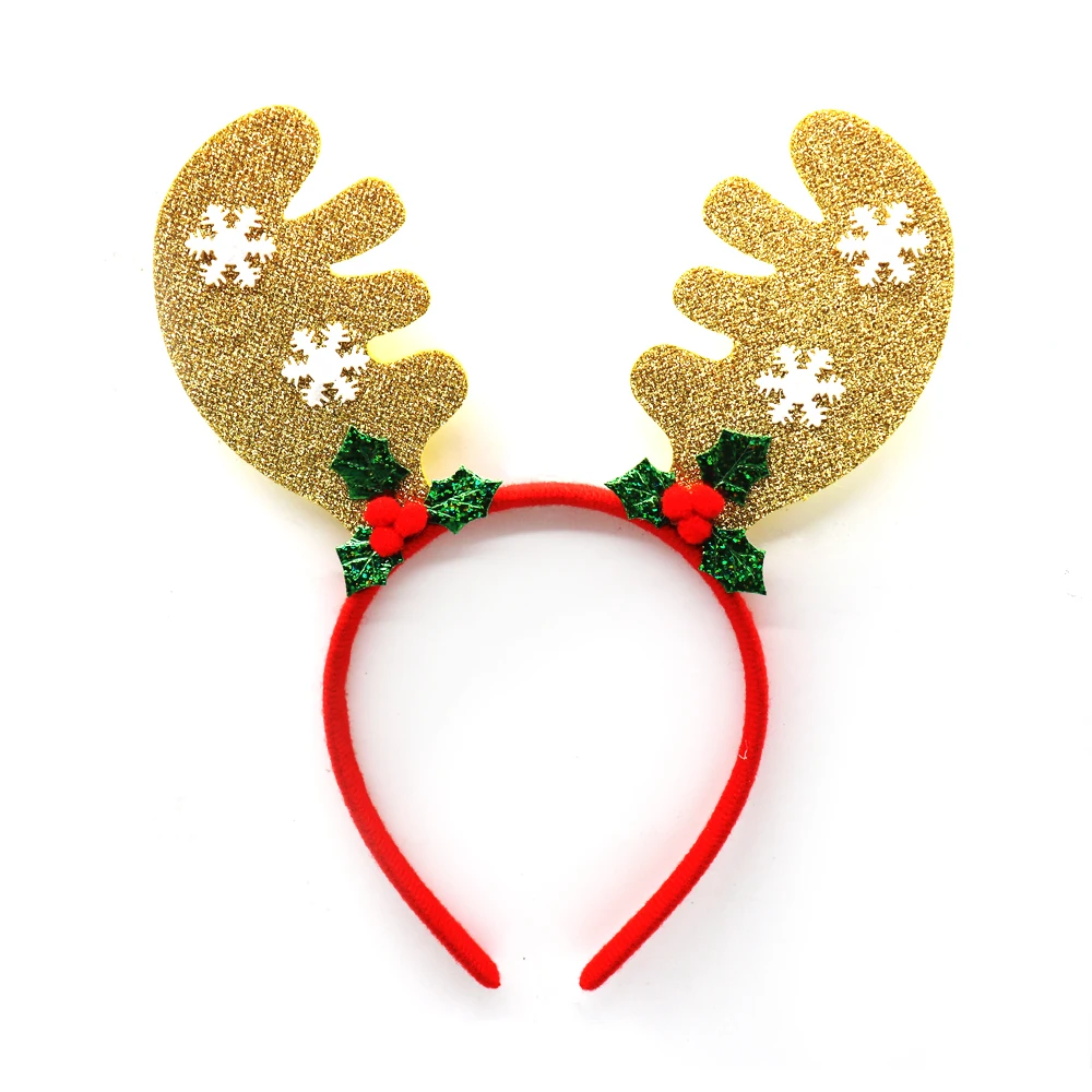 

Рождественская повязка на голову, головной убор в виде Санты, елки, лося для детской вечевечерние, рождественские украшения для вечеринки, К...