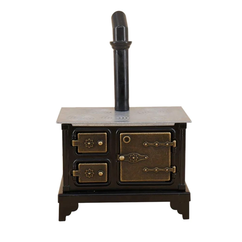 Мини кастрюля с имитацией железа и длинной дымовой трубой для украшения