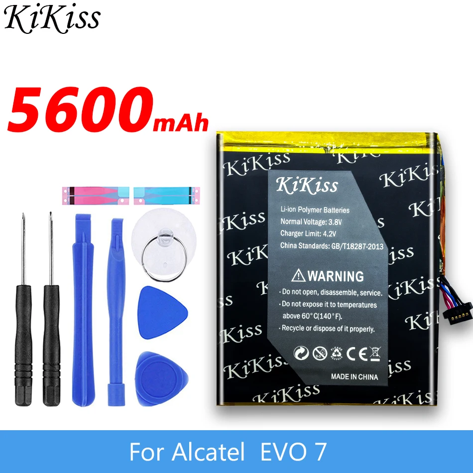 Аккумулятор большой емкости 5600 мАч для Alcatel One Touch EVO 7 HD / Onetouch EVO7 мобильный