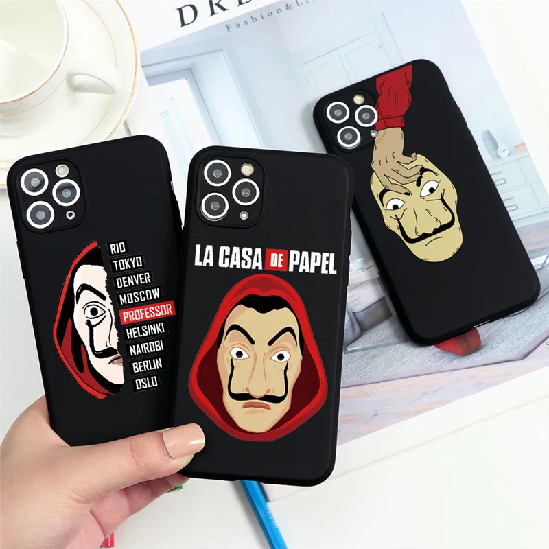 Испания ТВ деньги Heist дом бумага La Casa de papel чехол для iPhone 11 Pro Max XR X XS макс 7/6/6S/8 Plus 5 5s