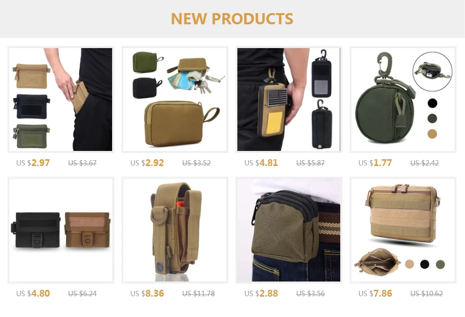 2 шт. Тактический аксессуар EDC Molle Сумка Утилита Сумка гаджет упаковка для снаряжения военный жилет поясная упаковка Открытый страйкбол телефон Органайзер