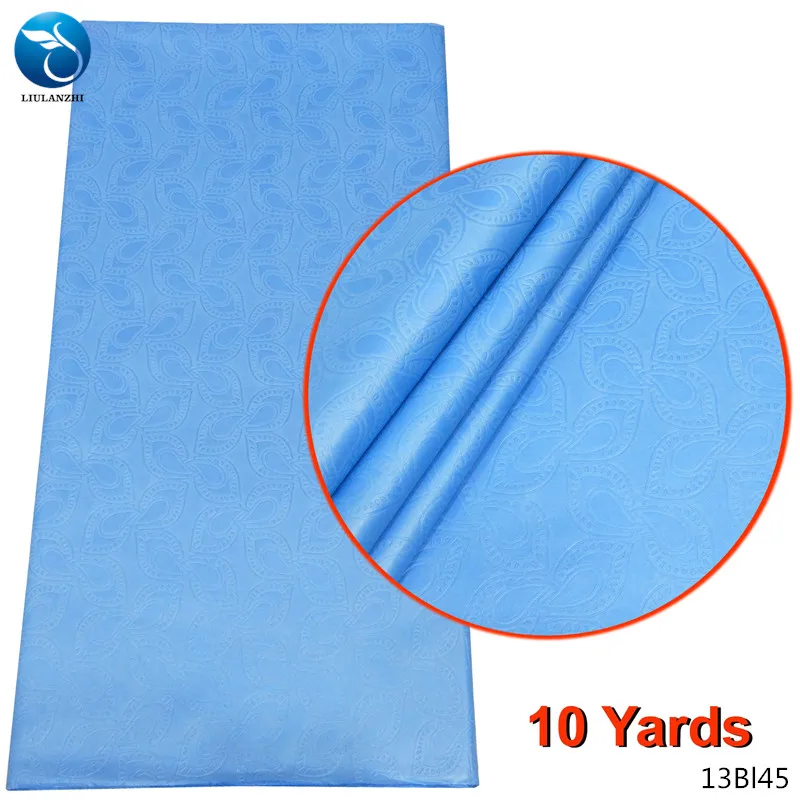 

LIULANZHI Polyester bazin 10 yards nigerian african bazin lace riche polyester fabric new arrvial 13Bl45