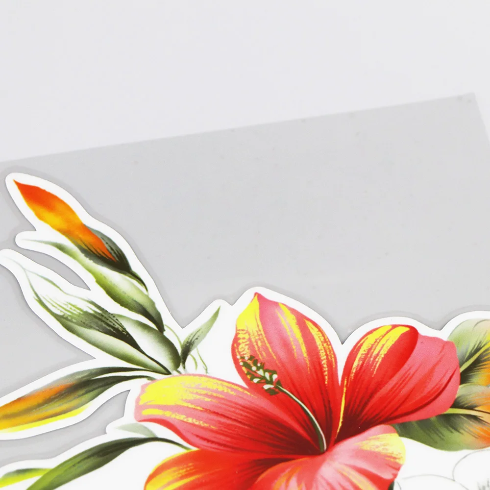 

YOJA 19.320.3CM Plant Flower Body Modification Car Accessories Scratch Blocking Decoration Stickers 19B-0053